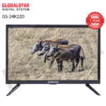 GlobalStar Tv 24 inches, Digital Led TV, Inbuilt Free To Air Decorder