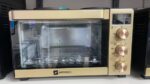 Sayona 35L Electric Oven, Large Capacity - Gold color