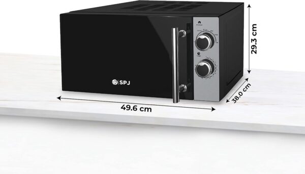 SPJ Microwave Oven 20L 700W With 6 Power Levels, Child-Safety-Lock, Defrost Function, 30 Minutes Timer, Express Cook, Easy to Use, Good For Home & Business. - Image 2