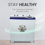 SPJ 7kg Semi Automatic Washing Machine Top Loader - Twin Tub, Transparent Lid, Washer & Dryer Combo, Energy Saving, Compact Home Laundry Appliance, 1-Year Warranty - Image 9