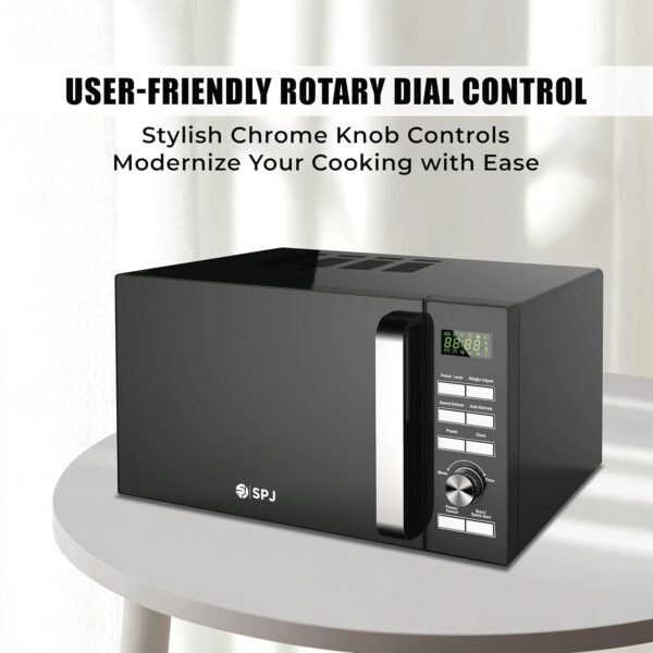 SPJ  25L Microwave Oven, 900W Countertop Microwave with 6 Power Levels, 95 Min Timer, Child Lock & Energy Efficient Design, Compact Microwave - Image 8