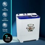 SPJ 7kg Semi Automatic Washing Machine Top Loader - Twin Tub, Transparent Lid, Washer & Dryer Combo, Energy Saving, Compact Home Laundry Appliance, 1-Year Warranty - Image 8