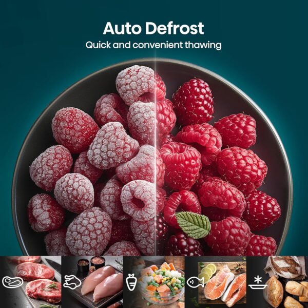 Hisense Microwave 25L, Mirror Digital Microwave - Silver / Black