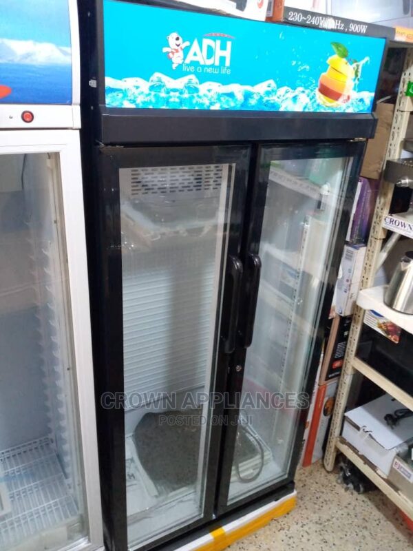 ADH 625L 2 Door Beverage Cooler Display Showcase Refrigerator