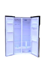 ADH BCD-558 Liters Double Door Refrigerator With A Water Dispenser - Silver - Image 3