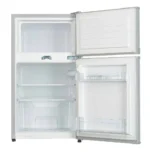 ADH 130 Liters Double Door Refrigerator, Top Freezer Fridge - Silver