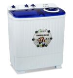 SPJ 7kg Semi Automatic Washing Machine Top Loader - Twin Tub, Transparent Lid, Washer & Dryer Combo, Energy Saving, Compact Home Laundry Appliance, 1-Year Warranty