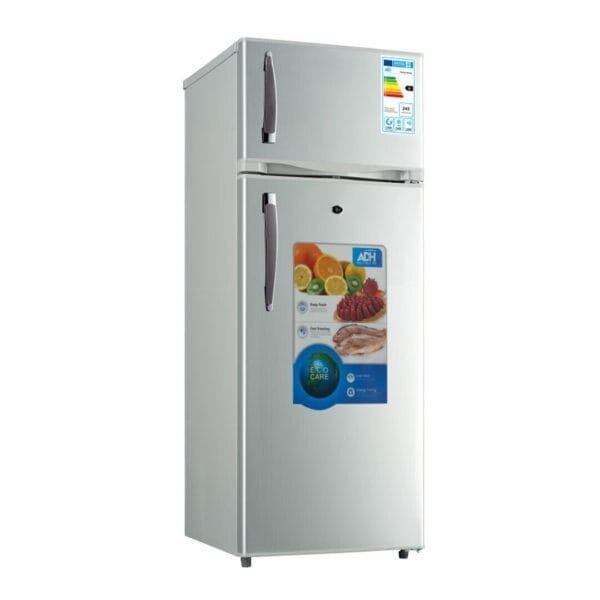 ADH 468L Top Freezer Double Door Refrigerator – Silver - Image 1