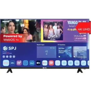 SPJ TV 50 inches 4K Smart, UHD Android Smart LED TV | Voice Control Remote, Screen Mirroring, Bluetooth, WiFi