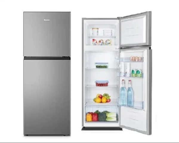 Hisense 200L Double Door Fridge - Silver
