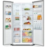 Hisense 560L Side By Side Refrigerator Double Door - Black