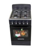 Globalstar 4 Gas Standing Cooker, Gas Oven 50X50cm - Black