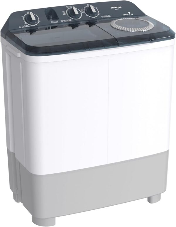 Hisense Twin Tub 7kg Top Loading Washing Machine, Semi-Automatic - 3years Warranty - Image 4