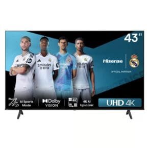 Hisense 43 Inch TV 4K VIDAA Smart Free To Air