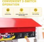Professional Commercial Popcorn Machine Maker Movie Popcorn, High Output Popcorn Making Machine 1500W - Image 5