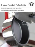 Professional Commercial Popcorn Machine Maker Movie Popcorn, High Output Popcorn Making Machine 1500W - Image 6