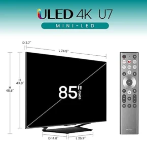 Hisense 85-inch TV U7 Series Mini-LED ULED 4K