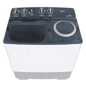 Hisense 12KG Twin Tub Washing Machine Top Loader, Semi-Automatic – 3years Warranty