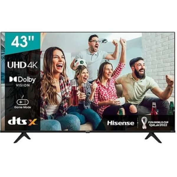 Hisense 43 Inch UHD 4K VIDAA Smart Free To Air Tv 43A6KS - Black