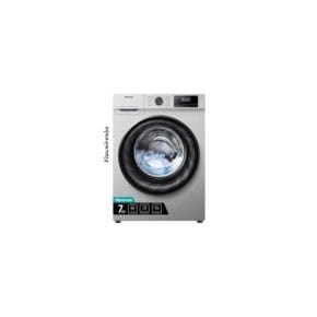 Hisense 7 Kg Automatic Front Loader Washing Machine - Silver 3Yrs Wrnty