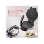 Pizza Chapati Maker roller Non-Stick - Silver/Black