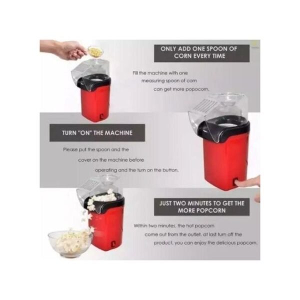 RAF Electric Popcorn / Pop Corn Maker Popper Machine - Red