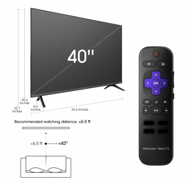 Hisense 40 inch TV Digital LED