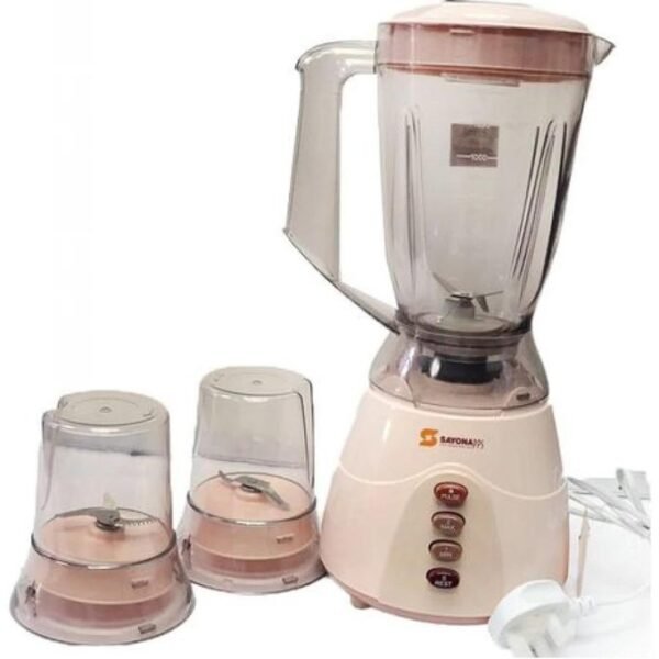 Sayonapps Quality Unbreakable Blender With 2 Mill Grinders-Transparent