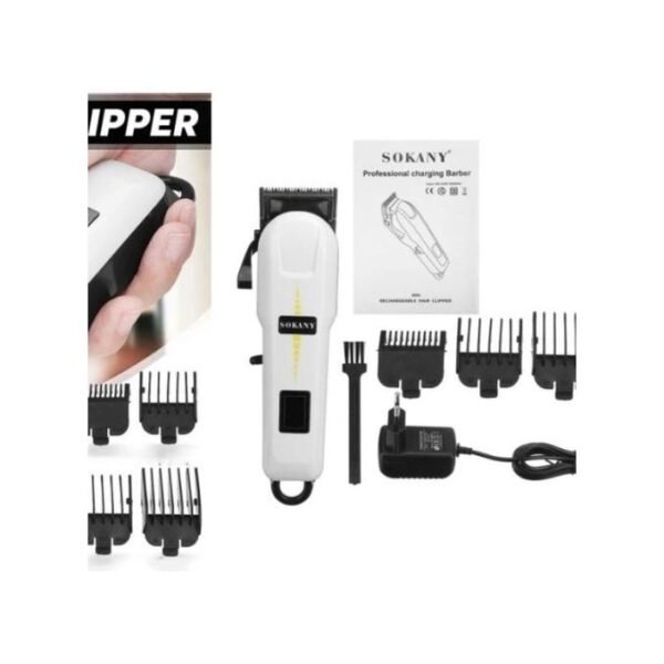 Sokany Rechargeable Hair Clipper - White