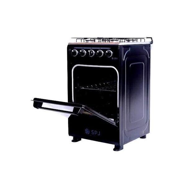 SPJ 50*50cm Full Gas Standing Cooker + Gas Oven - Black