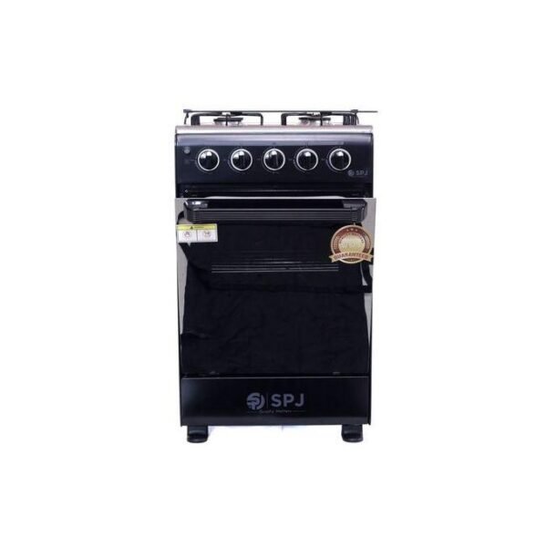 SPJ 50*50cm Full Gas Standing Cooker + Gas Oven - Black