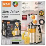 RAF Slow Juicer & Juice Extractor, 400ml Juice Jug and 400ml Pulp Collector. - Image 5