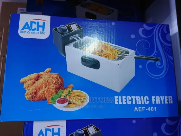 ADH Electric Deep Fryer 3 liters Stainless Steel, Adjustable thermostat, Overheat protection - Image 5