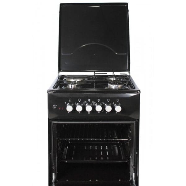 Blueflame C5031E-B- 3 Gas + 1 Electric Plate Gas Cooker & Oven 50*50Cm - Black