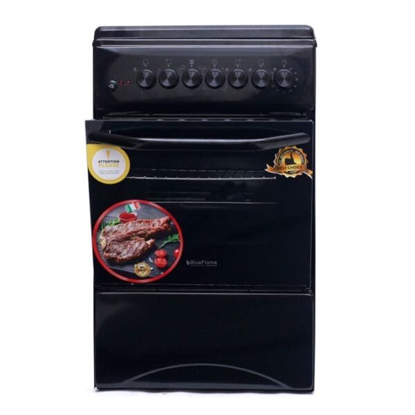 Blueflame C5031E-B- 3 Gas + 1 Electric Plate Gas Cooker & Oven 50*50Cm - Black