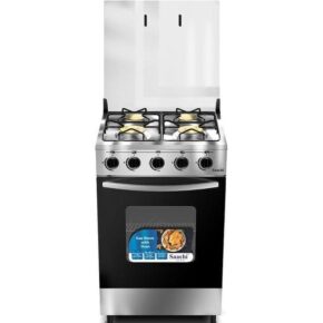 Saachi Full Gas cooker, 4 Gass Burners, Stainless Steel (50x50cm)