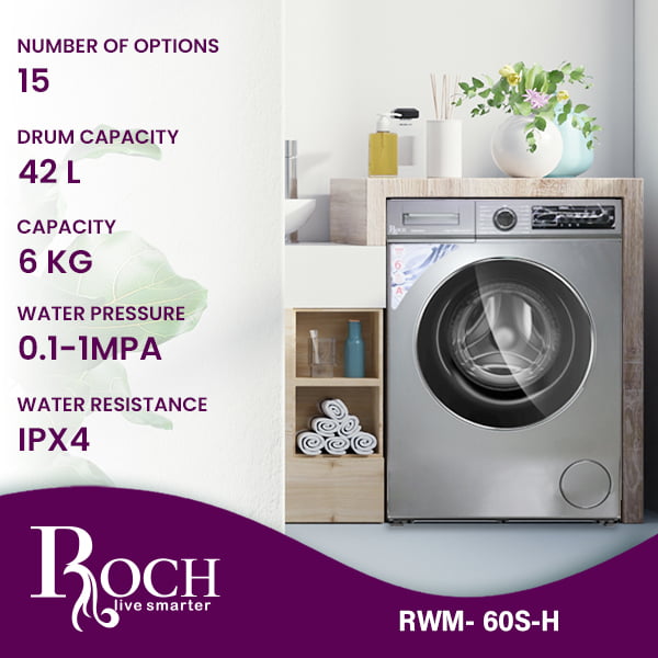 Roch 6kg Washing Machine Front loader Automatic