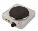 Single Solid Electric Hotplate - White - Image 2