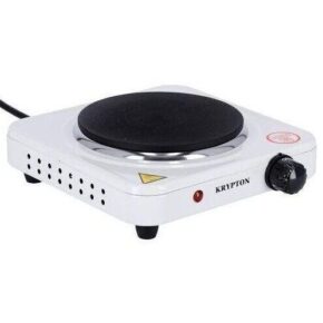 Single Solid Electric Hotplate 1000W, Stainless Steel, Adjustable Temperature Control, Auto Thermostat – 1 Year Warranty