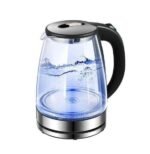 Hoffmans Electric Kettle 2L Glass With LED Blue Light