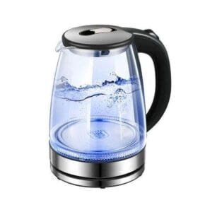 Hoffmans Electric Kettle 2L Glass With LED Blue Light