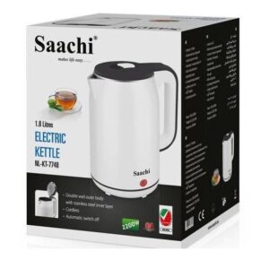 Saachi Electric Kettle Fast Boiling Percolator 1.8Liters-White