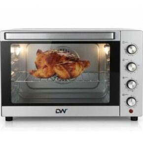 Digiwave Electric Oven 65 Litres Digital Pad Toaster Cooker Grill Double Glass - Silver