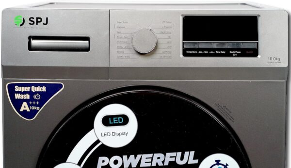 SPJ 10Kg Fully Automatic Front Load Washing Machine With LED Display, Multiple Wash Programs, Double Layer Front Door, Energy Efficient, Easy Operation – 1 Year Warranty - Image 5