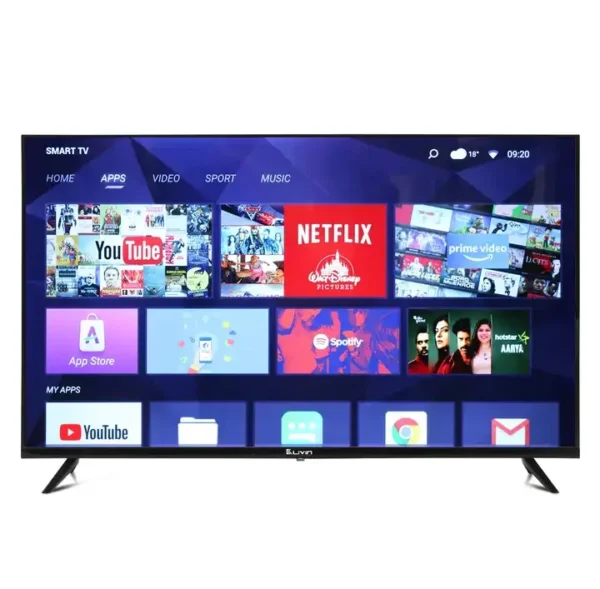Dubymax Tv 43 Inch Smart, Android TV, LED TV, Inbuilt decoder, Frameless Design, USB Ports, HDMI, Remote Control, Screen Casting
