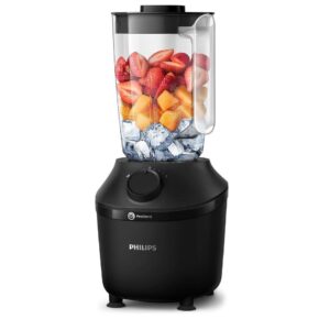 Philips 1.9L Blender 3000 Series, ProBlend System, 450W, 1 Speed Setting + Pulse, Plastic Jar, Black