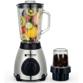 Hoffman Blender 2 In 1 Ice Crushing Glass - Silver