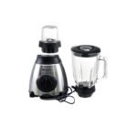 Hoffmans 2 In 1 Ice Crushing Powerful Blender Glass - Silver