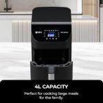 SPJ 6L Oil Free Fryer 1200w -Touch Screen - 7 Cooking Presets - Timer - Image 3