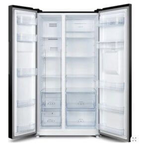 Chiq 560 Liters Side By Side Refrigerator Inox Silver (Grey) [3 Yrs Wrnty]